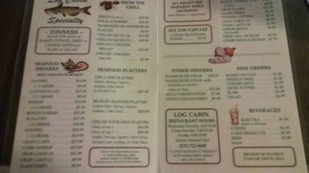 Log Cabin Restaurant Menu image 4